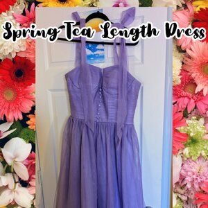 ❀❀ Spring Tulle Tea Length Dress ❀❀